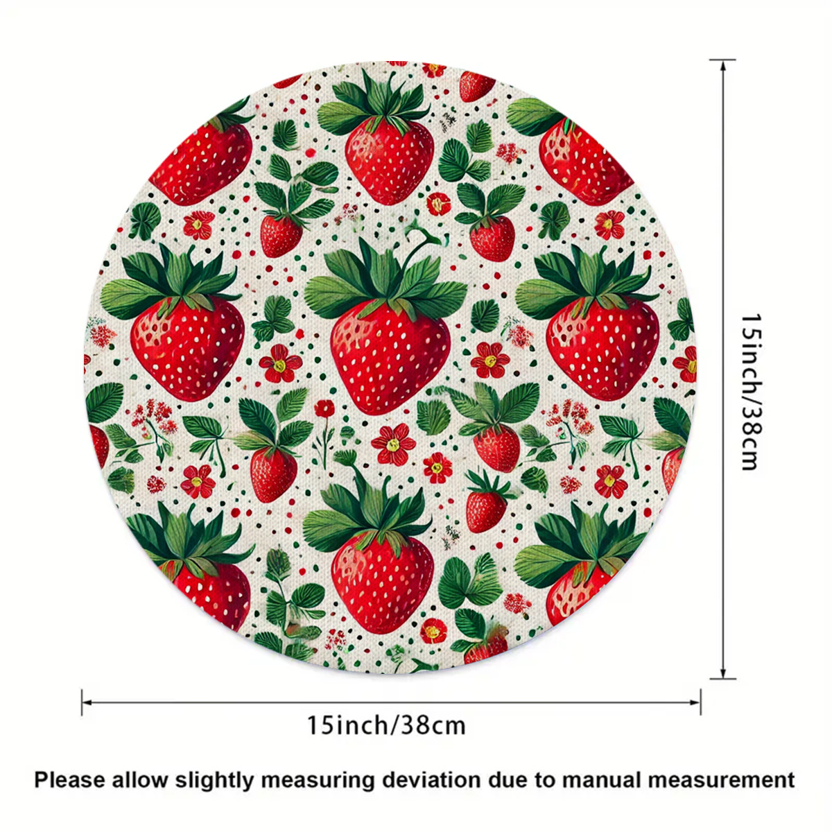 4PCS 2D flat print, strawberry - Commercial Printing & Graphics reseña y precio