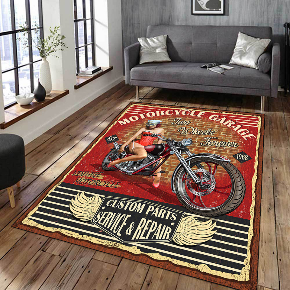 Retro Classic Motorcycle Car P - Commercial Printing Services reseña y precio