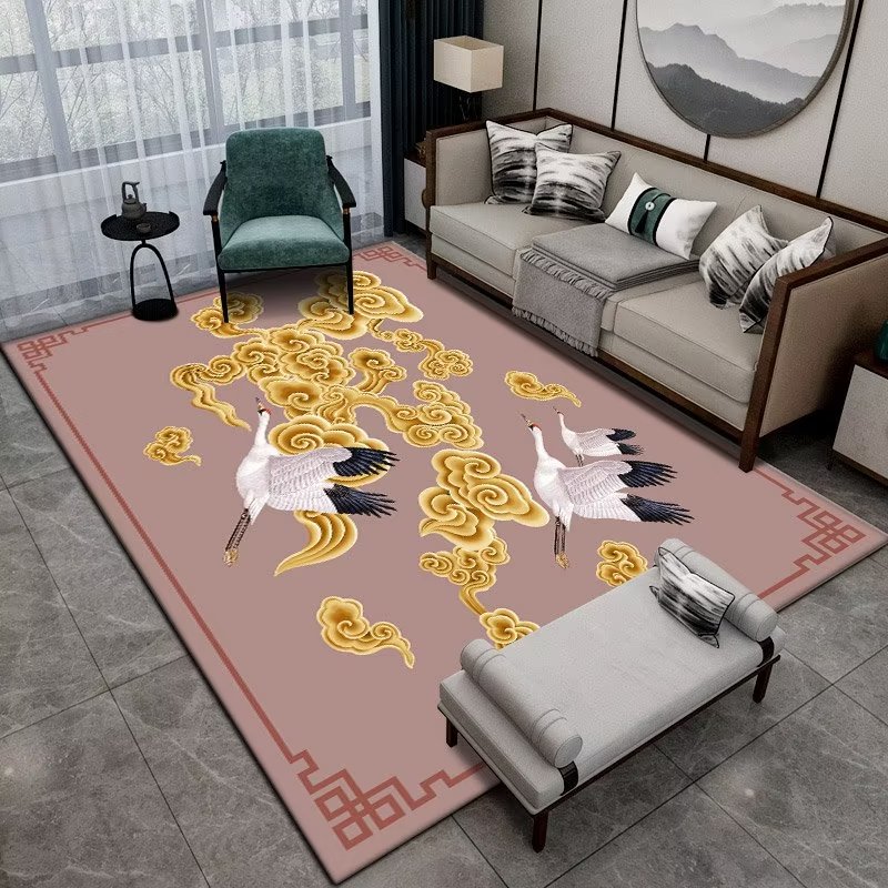 Chinese Style Flower Carpet fo - Commercial Fabric Printing reseña y precio