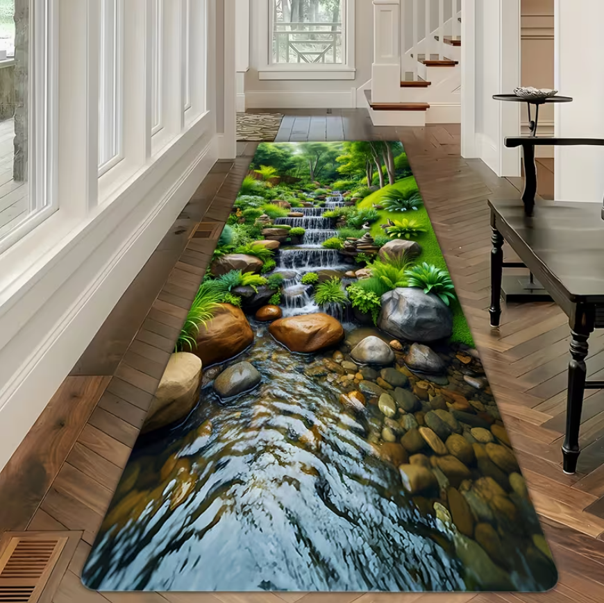 1pc Waterfall Forest Flower Pr - Commercial Printing Services reseña y precio