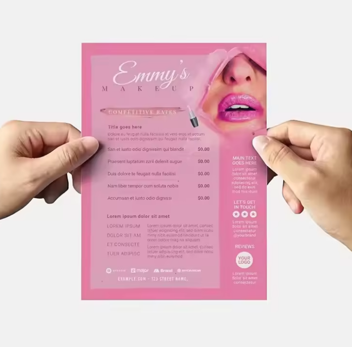 Customized A5 A6 high-quality  - Commercial Flyer Printing reseña y precio
