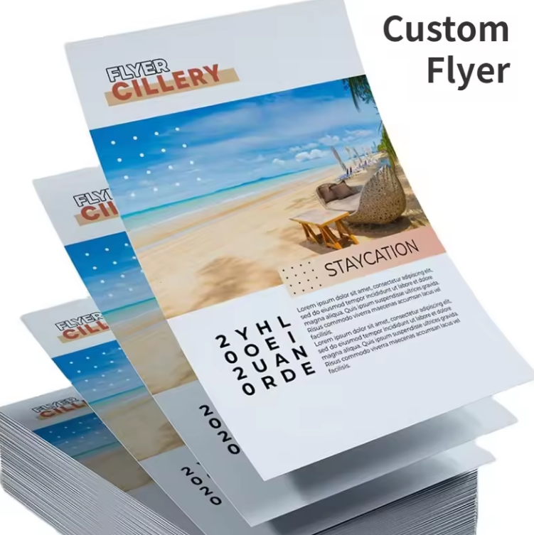 Customized A5 A6 high-quality  - Commercial Flyer Printing reseña y precio