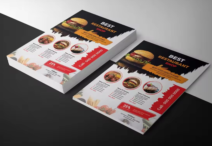 Customized A5 A6 high-quality  - Commercial Flyer Printing reseña y precio