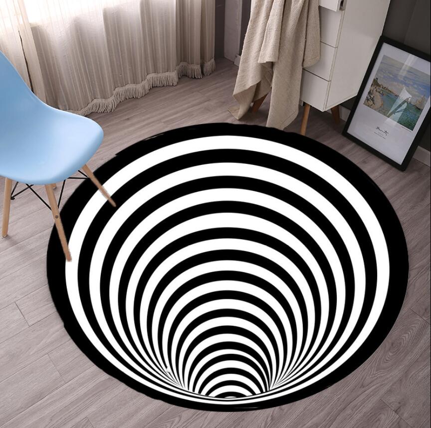 Geometric Bedroom Rugs Black W - Commercial Fabric Printing reseña y precio