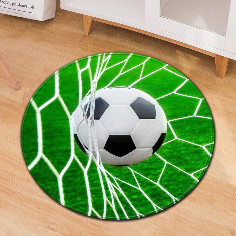 Soccer Theme Round Carpet Spor - Commercial Printing Services reseña y precio