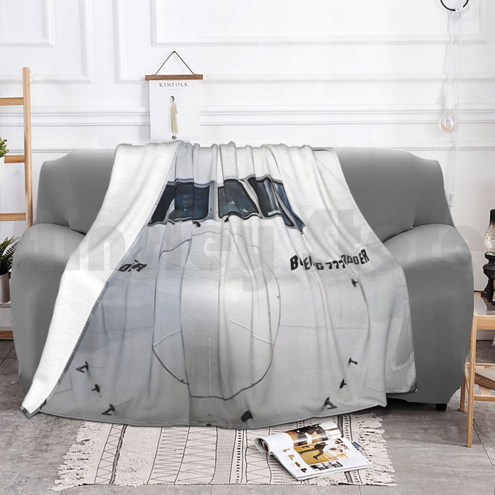 Boeing 777 Nose View Blanket F - Commercial Fabric Printing reseña y precio